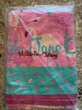 Matilda Jane Pink Flamingo Beach Towel
